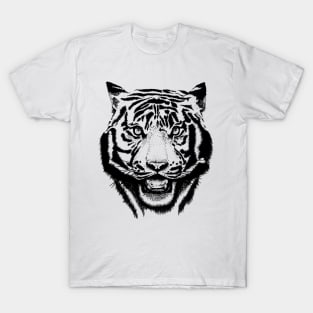 Snarling Tiger Face T-Shirt